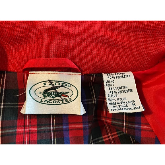 Vintage Izod Lacoste Plaid Herrington Jacket - Picture 5 of 5